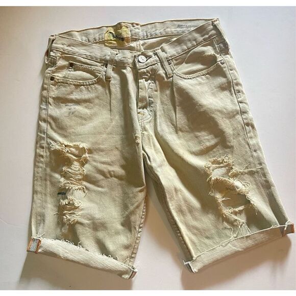 HOLLISTER IRREGULAR JEAN DISTRESSED DENIM SHIRT - Picture 1 of 5